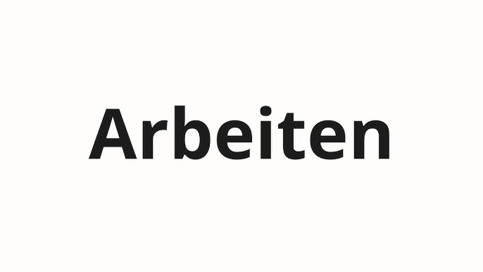 Arbeit Meaning in Hindi | German A1 Vocabulary Explained
